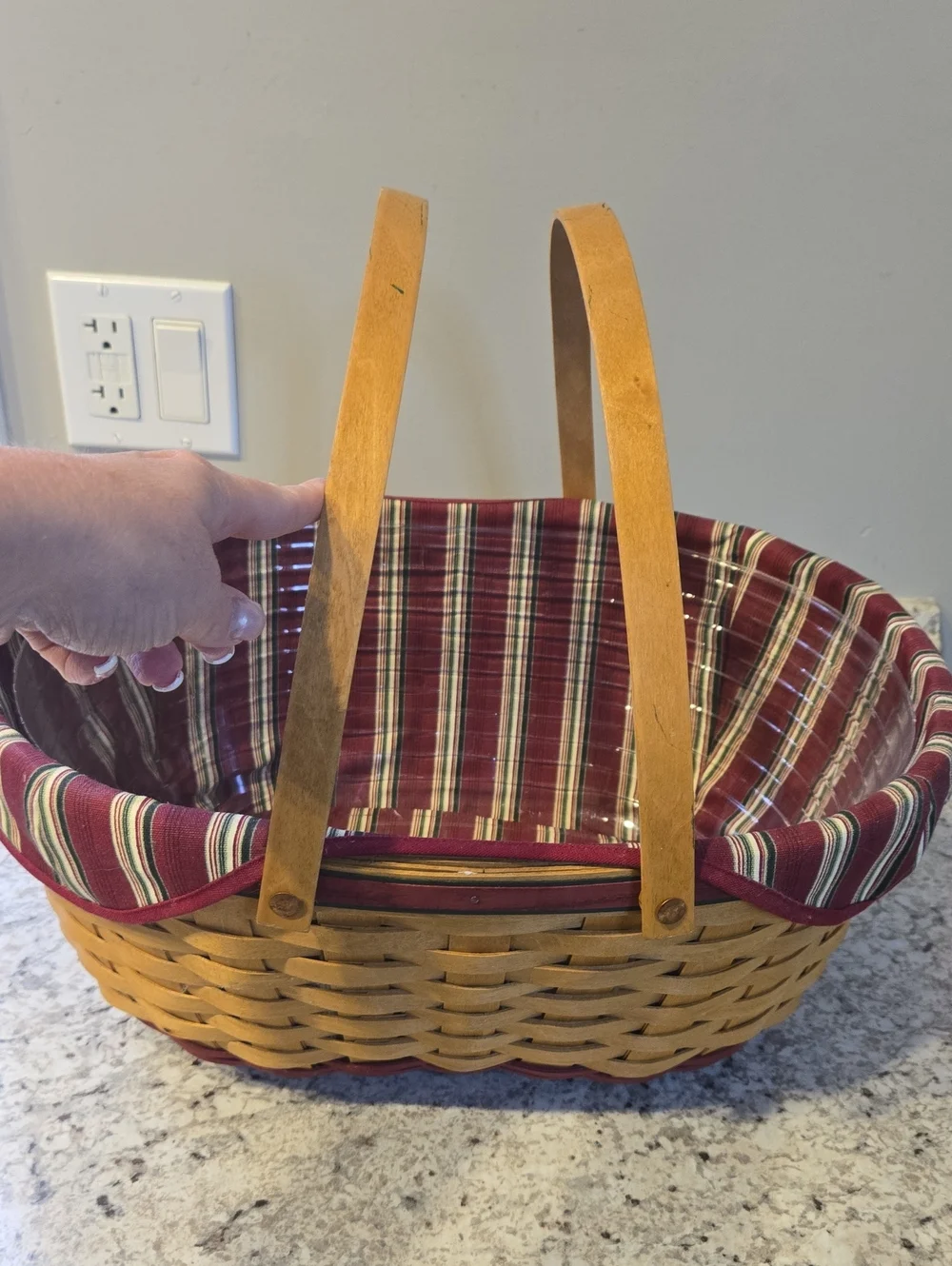 Longaberger 2004 Christmas Collection X Large Basket